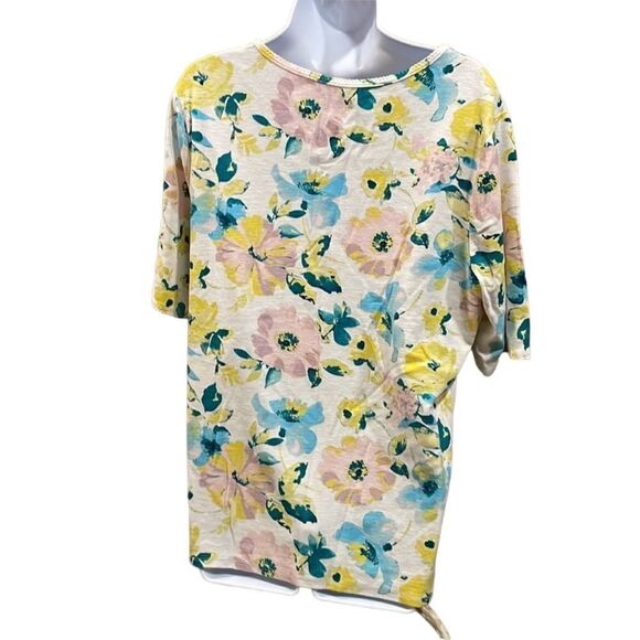 TIME AND TRU XL floral shirt top - Picture 2 of 4